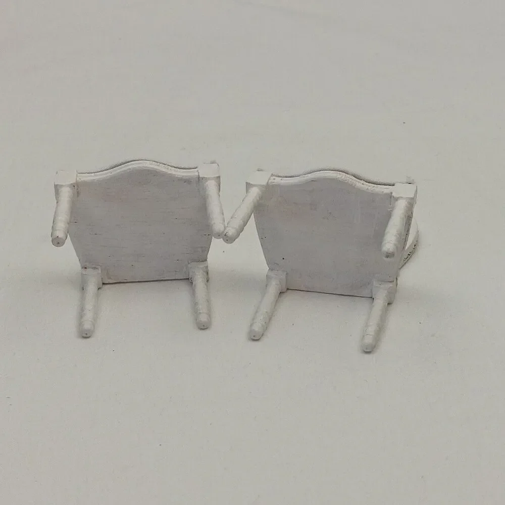 1:12 Scale Dollhouse Miniatures Victoria Furniture Chair Wooden Handmade Vintage